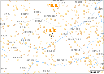 map of Milići