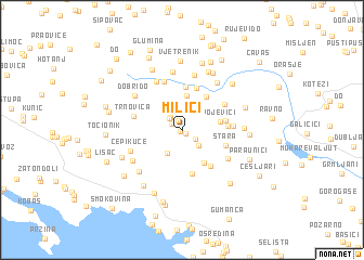 map of Milići