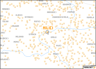 map of Milići