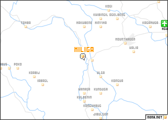 map of Miliga