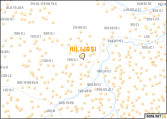 map of Milijaši