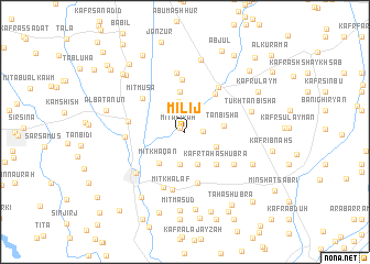 map of Milīj