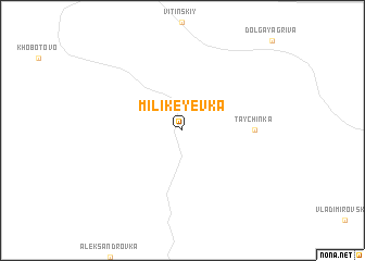 map of Milikeyevka