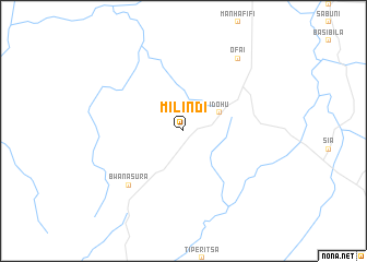 map of Milindi