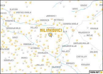 map of Milinkovići