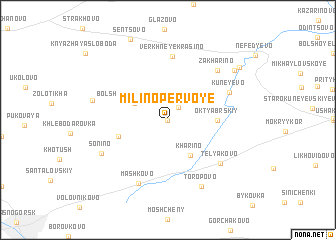 map of Milino Pervoye