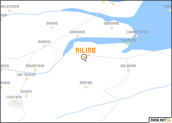 map of Milino