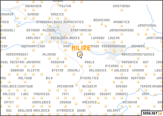 map of Milíře