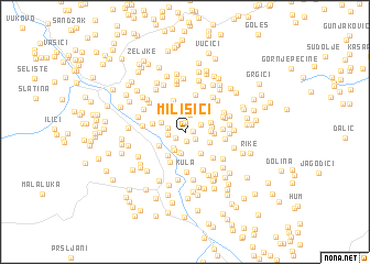 map of Milišići