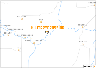 map of Military Crossing