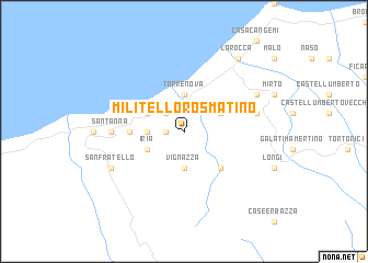 map of Militello Rosmatino