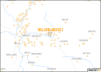 map of Milivojevići