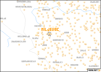 map of Miljevac