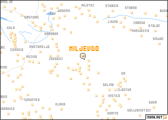 map of Miljev Do