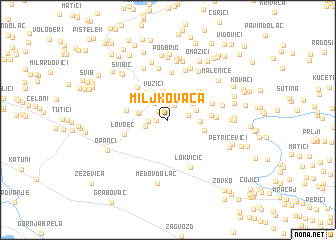 map of Miljkovača