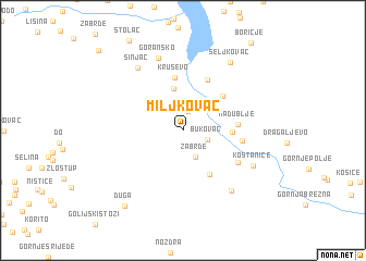 map of Miljkovac