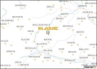 map of Miljkovac