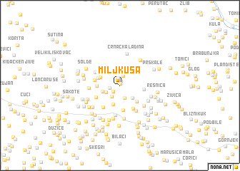 map of Miljkuša