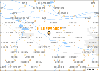 map of Milkersdorf