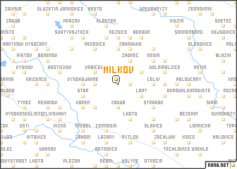 map of Milkov