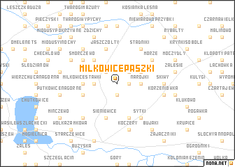 map of Miłkowice Paszki