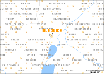 map of Miłkowice