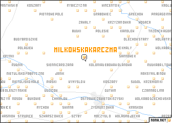 map of Miłkowska Karczma