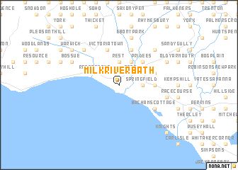 map of Milk River Bath