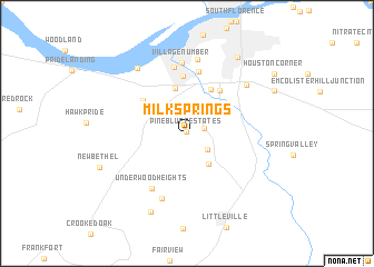 map of Milk Springs