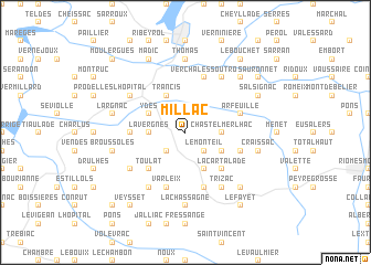 map of Millac