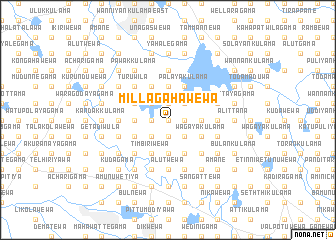 map of Millagahawewa