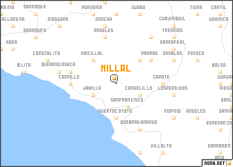 map of Millal