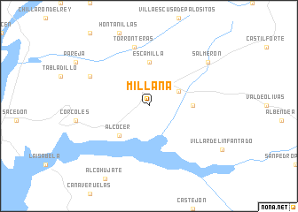 map of Millana