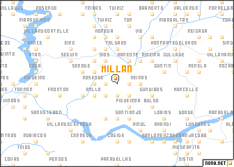 map of Millán