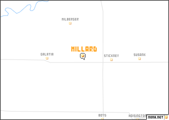 map of Millard