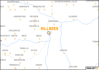 map of Millares