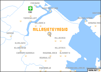 map of Milla Siete y Medio