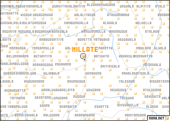 map of Millate