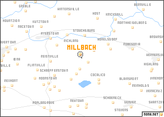 map of Millbach