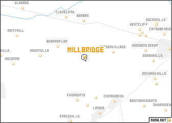 map of Mill Bridge