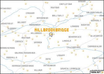 map of Millbrook Bridge