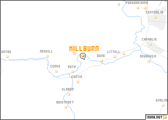 map of Millburn