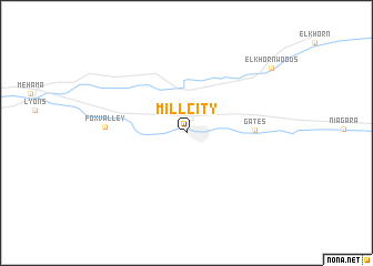 map of Mill City