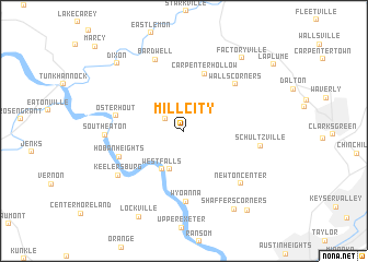 map of Mill City