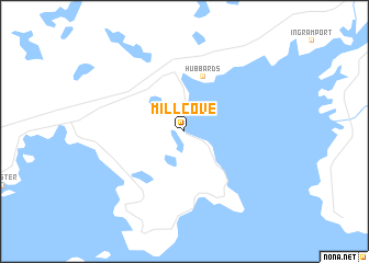 map of Mill Cove