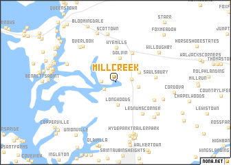 map of Mill Creek