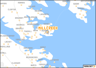 map of Mill Creek