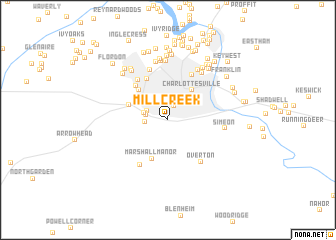 map of Mill Creek