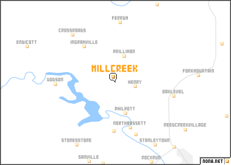 map of Mill Creek