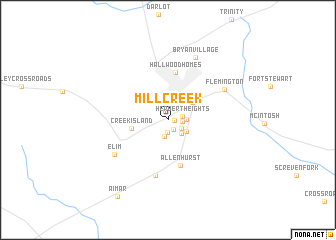 map of Mill Creek